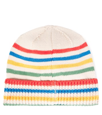 Baby Tic Tac Toe striped cotton beanie | Bobo Choses