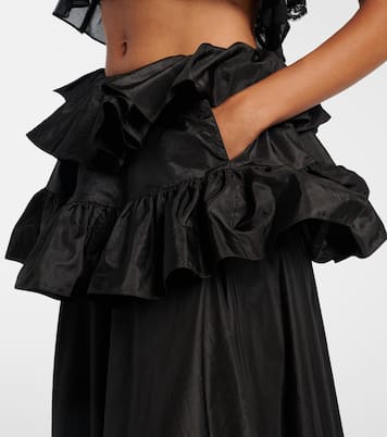 Ruffled silk maxi skirt | Chloé