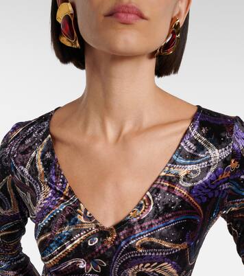 Paisley jersey top | Etro