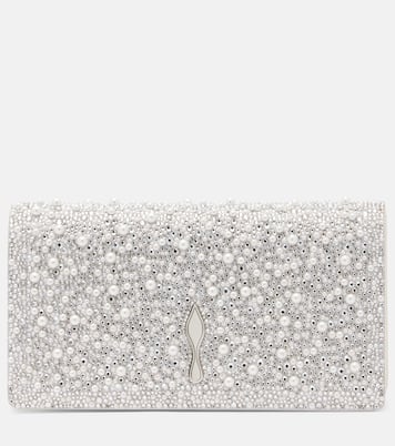 Bettina embellished leather clutch | Christian Louboutin