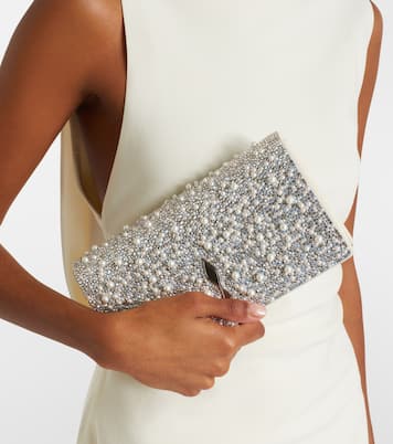 Bettina embellished leather clutch | Christian Louboutin