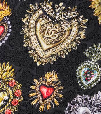 Printed brocade dress | Dolce&Gabbana Kids