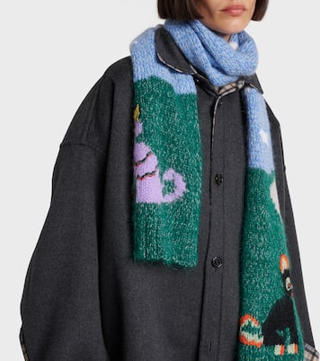 X Louis Wain Schal aus einem Wollgemisch | Loewe