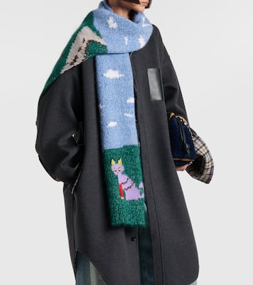 X Louis Wain Schal aus einem Wollgemisch | Loewe