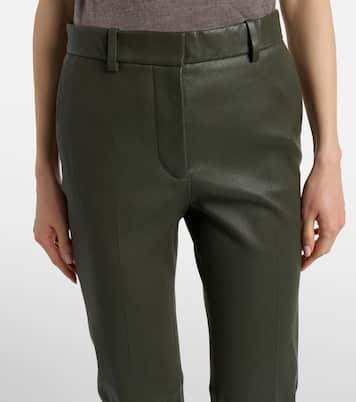 بنطلون سليم من الجلد | Joseph