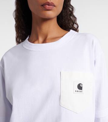 x Carhartt layered cotton jersey top | Sacai