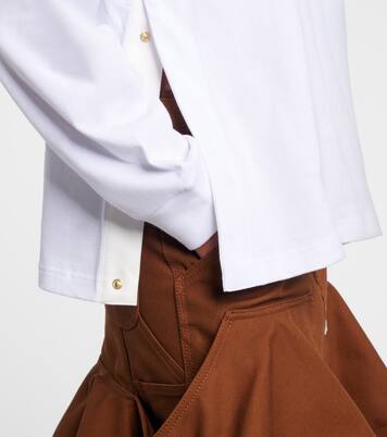 x Carhartt layered cotton jersey top | Sacai