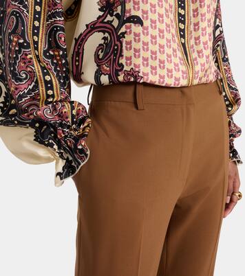 Wool-blend bootcut pants | Etro