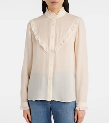 Marcela ruffled silk shirt | Nili Lotan