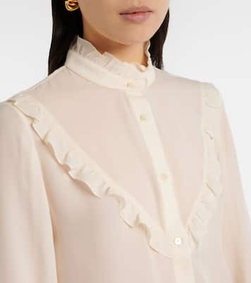 Marcela ruffled silk shirt | Nili Lotan