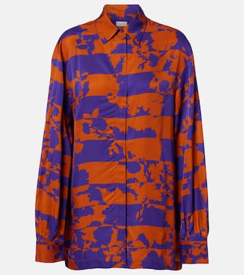 Printed satin shirt | Dries Van Noten