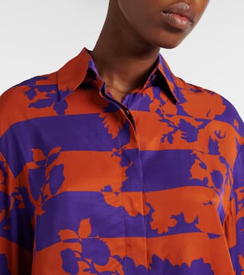 Printed satin shirt | Dries Van Noten