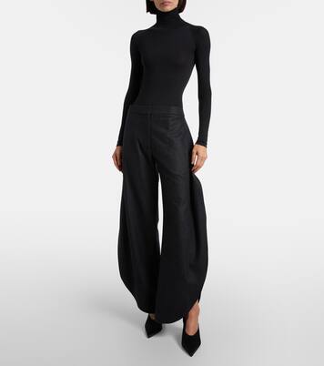 Cube 75 satin wedge mules | Alaïa