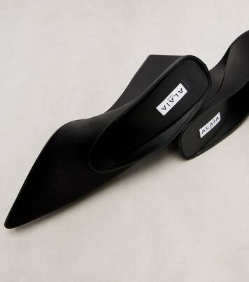 Cube 75 satin wedge mules | Alaïa