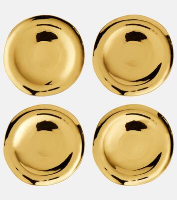 Set of 4 porcelain dinner plates | Bitossi