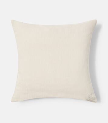 Coussin Muse en lin à perles | Jonathan Adler