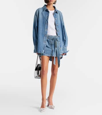 Begum 95 mesh slingback pumps | Amina Muaddi