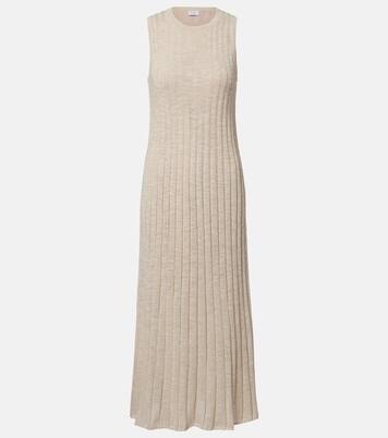 Ribbed-knit maxi dress | Brunello Cucinelli
