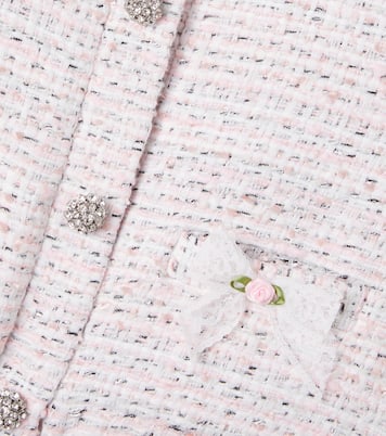 Crystal-embellished tweed jacket | Self-Portrait Kids