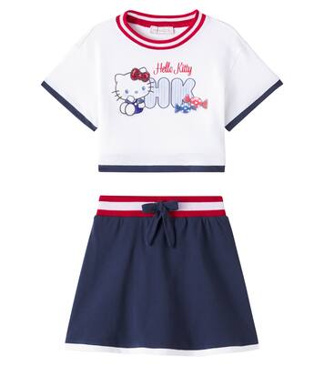 x Hello Kitty T-shirt and skirt set | Monnalisa