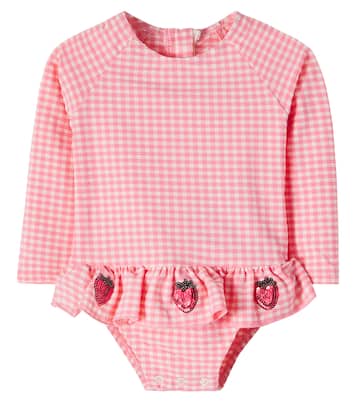 Baby Etta seersucker rashguard swimsuit | Konges Sløjd
