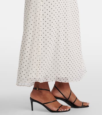 Adela polka-dot chiffon gown | Rotate