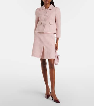 Bleistiftrock aus Tweed | Shushu/Tong