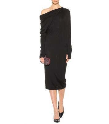 Draped cashmere and silk midi dress | Tom Ford