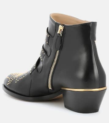 Susanna studded leather ankle boots | Chloé