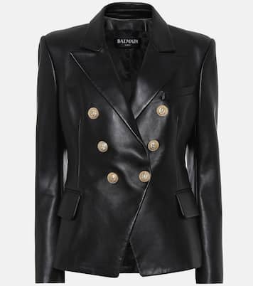 Blazer en cuir | Balmain