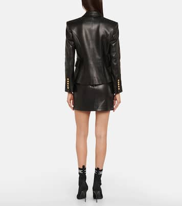 Blazer en cuir | Balmain