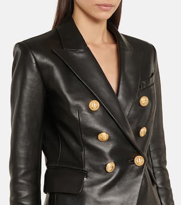 Blazer en cuir | Balmain