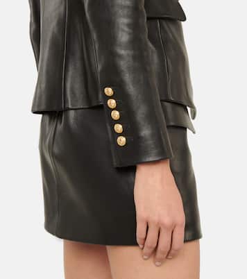 Blazer en cuir | Balmain