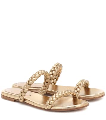 Sandali Marley in pelle metallizzata | Gianvito Rossi