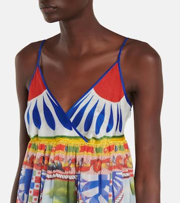 Printed silk chiffon maxi dress | Dolce&Gabbana