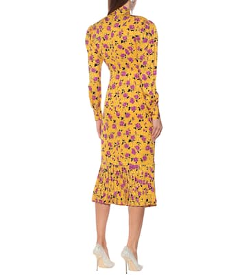 Abito midi in seta jacquard | Alessandra Rich