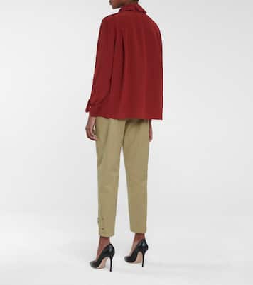 Blusa de seda bordada | Chloé