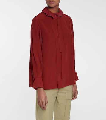Blusa de seda bordada | Chloé