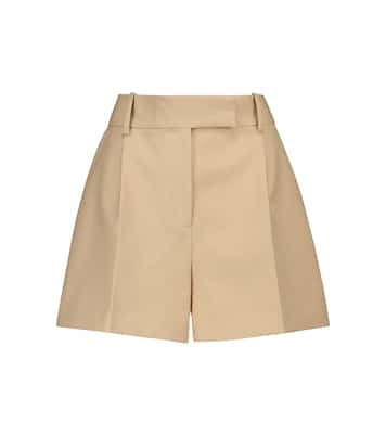 Shorts Maarte de algodón de tiro alto | Khaite