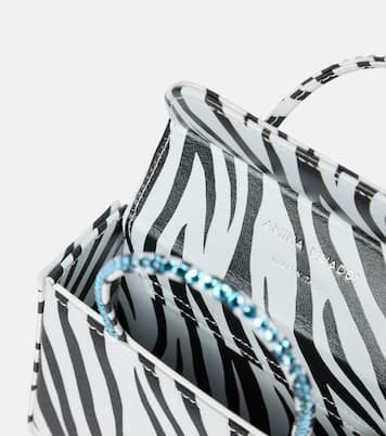 Gilda Super Mini embellished satin tote | Amina Muaddi