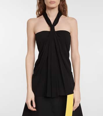 Top de crepé con cuello halter | Loewe