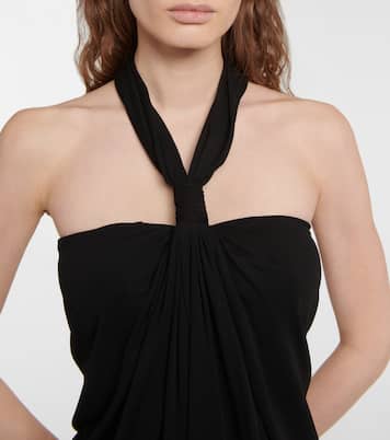 Top de crepé con cuello halter | Loewe