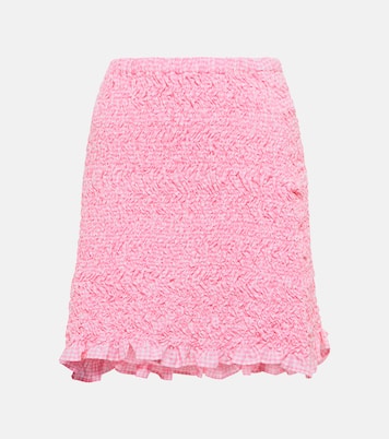 Mini-jupe en coton | Miu Miu