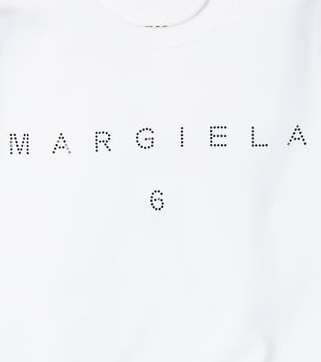 Felpa in cotone con logo | MM6 Maison Margiela Kids