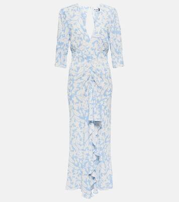 Floral crêpe midi dress | Rixo