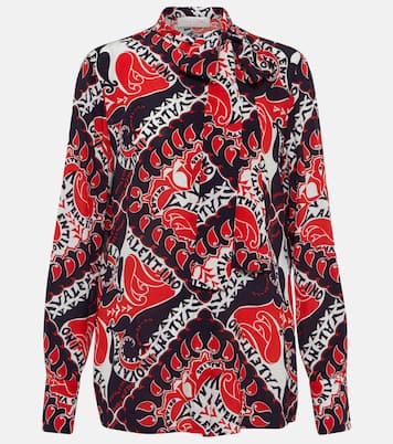 Chemise imprimée en soie | Valentino