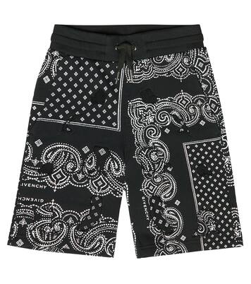Shorts en mezcla de algodón estampados | Givenchy Kids