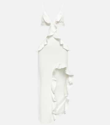 Abito midi asimmetrico con cut-out | David Koma