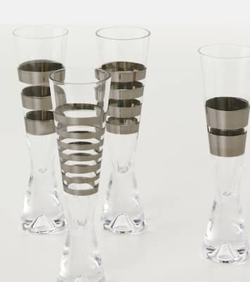 Tank set of 4 champagne flute glasses | Tom Dixon