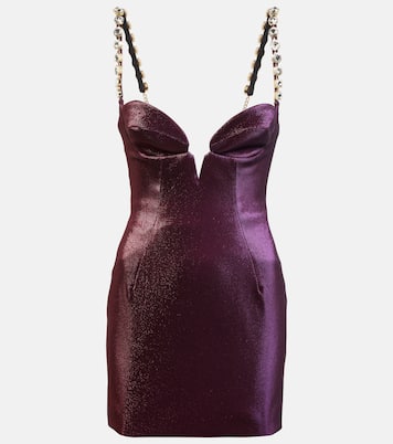 Mussel Cup crystal embellished minidress | Area